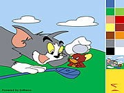 Pintura de Tom e de Jerry