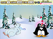 El besarse del pingüino