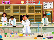 El besarse del laboratorio de química