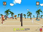 Strand-Volleyball-Spiel