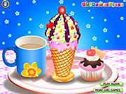 Amusement de cône de crème glacée glacée