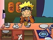 Naruto ест протягиванную лапшу