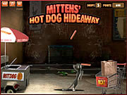 Hotdog-Unterschlupf der Handschuhe