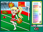 De Kleuring van Pom Cheerleader van Pom