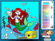 Mermaid Aquarium Coloring