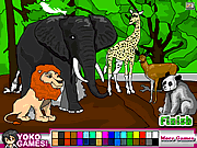 Coloration de parc animal