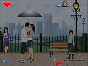 Kuss im Regen