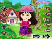 Dora Frühling kleiden oben an