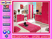 Lovely Pink Room Find the Alphabets