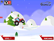 Course de tracteur de Noël