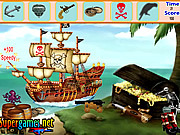 Objets cachés par île de pirate