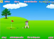 Mann Golf spielen