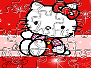 Bonjour puzzle de bonbon à Kitty