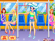 Bus Girl Dress Up Game