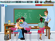 Klassenzimmer-küssendes Spiel