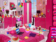 ピンクのベッドルーム