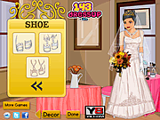 Decoração do quarto do casamento e jogo de Dressup