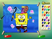 Spongebob With Jelly Fish