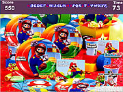 Mario salta alfabetos ocultados