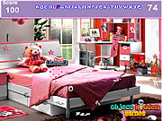 Alphabets cachés par chambre à coucher de filles