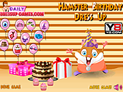 Hamster-Geburtstag kleiden oben an