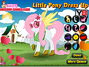 Kleines Pony kleiden oben an
