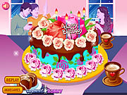 Цветочные украшения торта