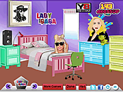 Innenarchitektur der Dame-Gaga Fan Bedroom