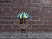 Homme de parapluie