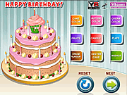 Decorazioni della torta di buon compleanno