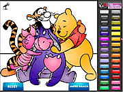 Pooh e colorir dos amigos