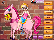 Horse Rider Girl Dress up