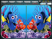 En trouvant Nemo repérer la différence