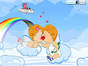 Beijo do amor do Cupid