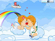 Baiser d'amour de cupidon