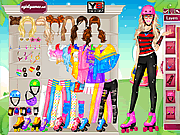 Барби на роликах Dressup