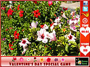 Flores ocultadas del día de tarjeta del día de San Valentín