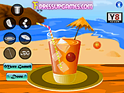 海滩果汁装饰