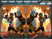 Le panda 2 de Kung Fu - repérer la différence