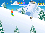Snowboarding de Bart