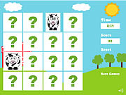 Farm Animals Memory Game