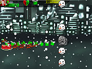 Frohe Weihnacht-Angriff der Schneemänner