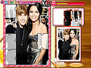 Justin Bieber et puzzle de Selena Gomez