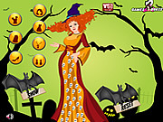 Halloween-Tag kleiden oben an