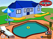 Decoração da piscina