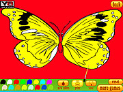 Раскраска 5 бабочкой