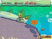 Paseo de la bici de Spongebob