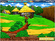 Asterix und Obelix fahren Spiel rad