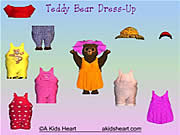 Teddybär kleiden oben an