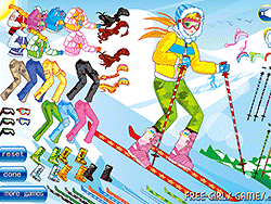 Moda per ragazze sugli sci